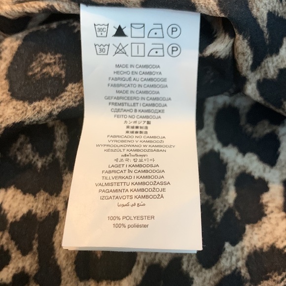 Micheal Kors Leopard Print Women's Top/ Swimsuit Cover Up - Picture 5 of 5